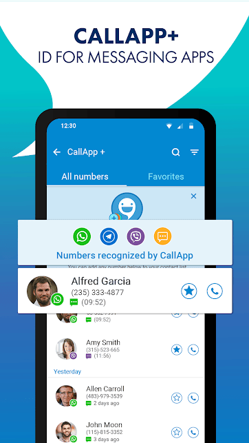 دانلود CallApp Premium 2.096 برنامه مدیریت و شناسایی تماس کال اپ اندروید
