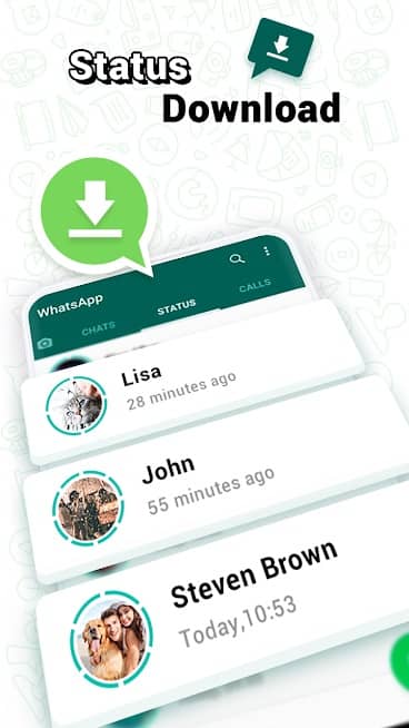 برنامه دانلود وضعیت واتساپ Status Downloader for WhatsApp 2.9.1 اندروید