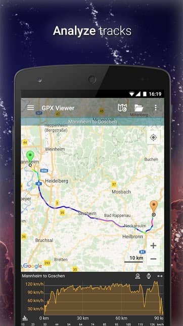 دانلود برنامه جی پی اس کوهنوردی GPX Viewer Pro 1.42.5 اندروید