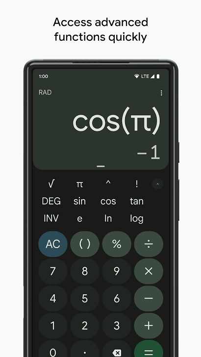 دانلود ماشین حساب با لینک مستقیم Google Calculator 8.4.1 برای اندروید