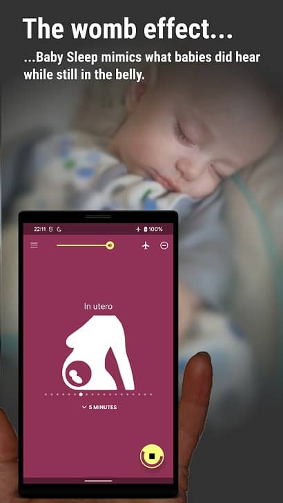 دانلود برنامه صدای سفید برای نوزاد – BabySleep 5.2 اندروید