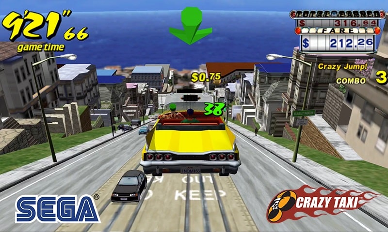 دانلود بازی تاکسی دیوانه اندروید – Crazy Taxi 4.8 با لینک مستقیم