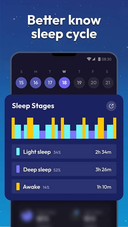 دانلود اپلیکیشن آنالیز خواب – Sleep Tracker 1.4.3 برای اندروید